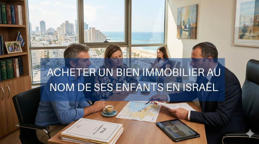 Immoneuf Acheter un bien immobilier au nom de ses enfants en Israël