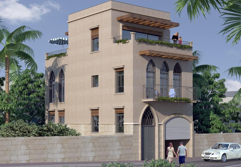 Maison de ville de standing à Jaffa, Tel Aviv-Yafo, façade de style néo-arabe