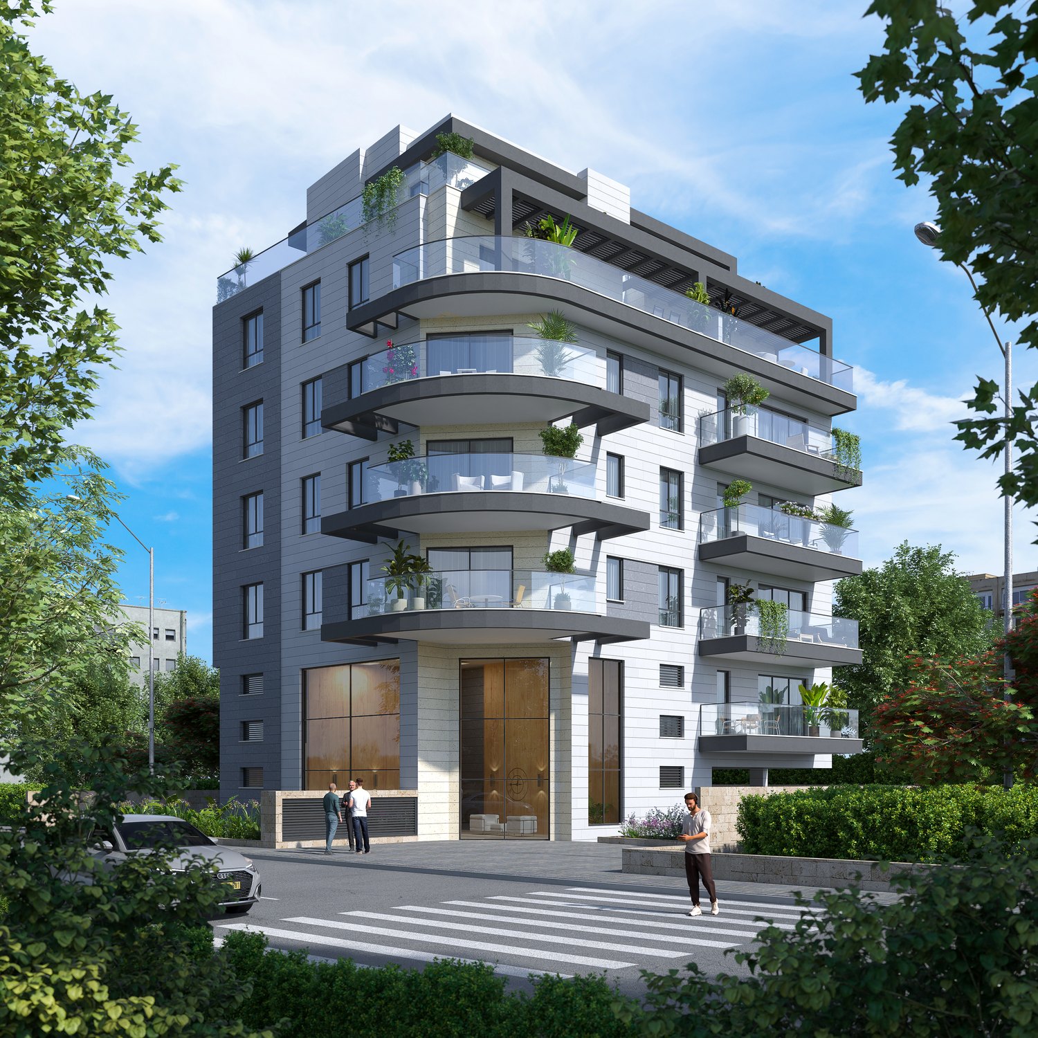 Projet Armon HaNatziv, immeuble neuf de standing rue Shmuel HaNatziv à Netanya