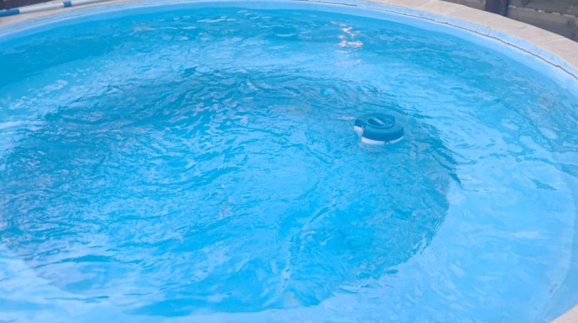 Piscine ronde privative sur la terrasse d un appartement-jardin a Har Homa, Jerusalem
