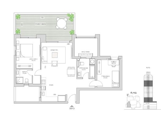 Garden Towers — Appartements neufs 3 pièces, Bat Yam